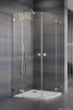 Radaway Essenza Pro Brushed Gold Pdd kabina 80x80cm szczotkowane złoto 10095080-99-01L/10095080-99-01R